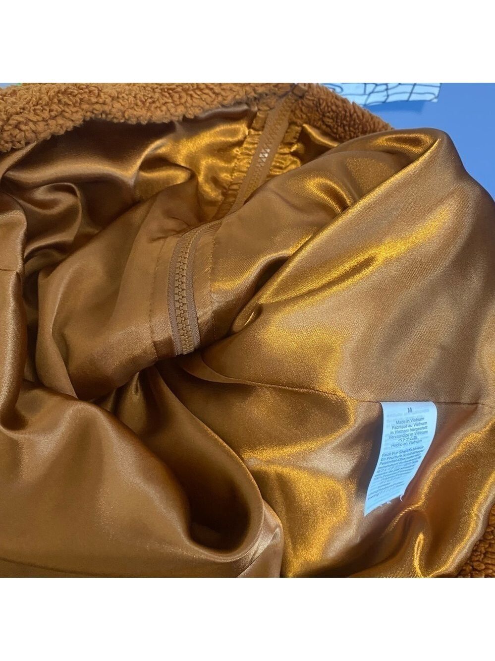 | J. Crew– Teddy Fleece Jacket Size Medium - Picture 8 of 9